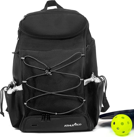 Athletico 35L Pickleball Backpack - Pickleball Bags for Men or Women Includes Pickleball Ball Holder