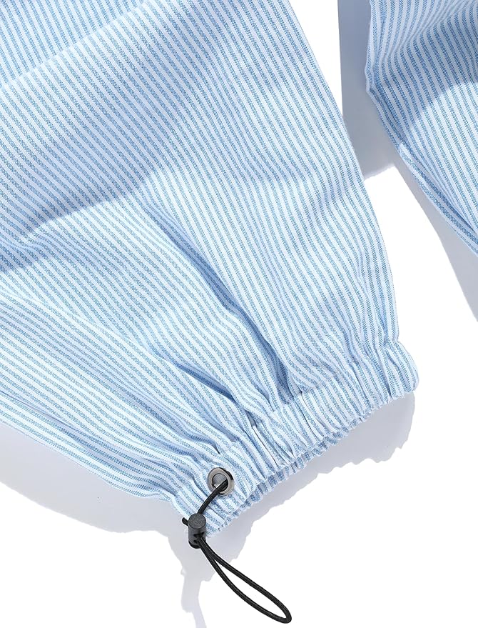 ZAFUL Men's Parachute Pants Casual Baggy Cargo Drawstring Trouser