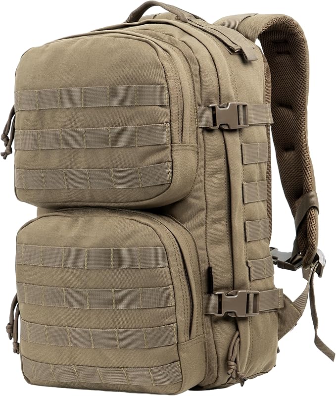 XMILPAX Tactical Backpack Military Survival Pack EDC Daypack Bag MOLLE for Camping Hiking Hunting Bugout Travel 25L
