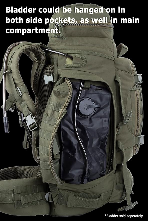 XMILPAX Large Military Backpack Army Rucksack Tactical MOLLE Pack for Camping Backpacking Hunting Bushcraft Adventure 70L…