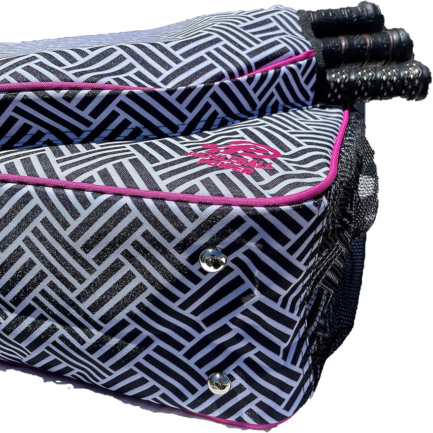 Pickleball - "Unrivaled" - Designer Women's Premium Side-Pocket Duffle Bag | Made Exclusively For Pickleball! | Includes a fitted a "paddle case" specifically designed to store and protect your pickleball paddles.