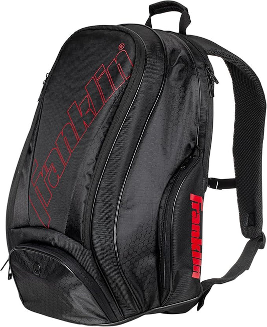 Franklin Sports Pickleball Bags - Deluxe Competition Pro Backpack for Gear + Equipment - Pickleball Bag for Men + Women - Holds Paddles, Balls + Accessories - Elite Nylon Fabric