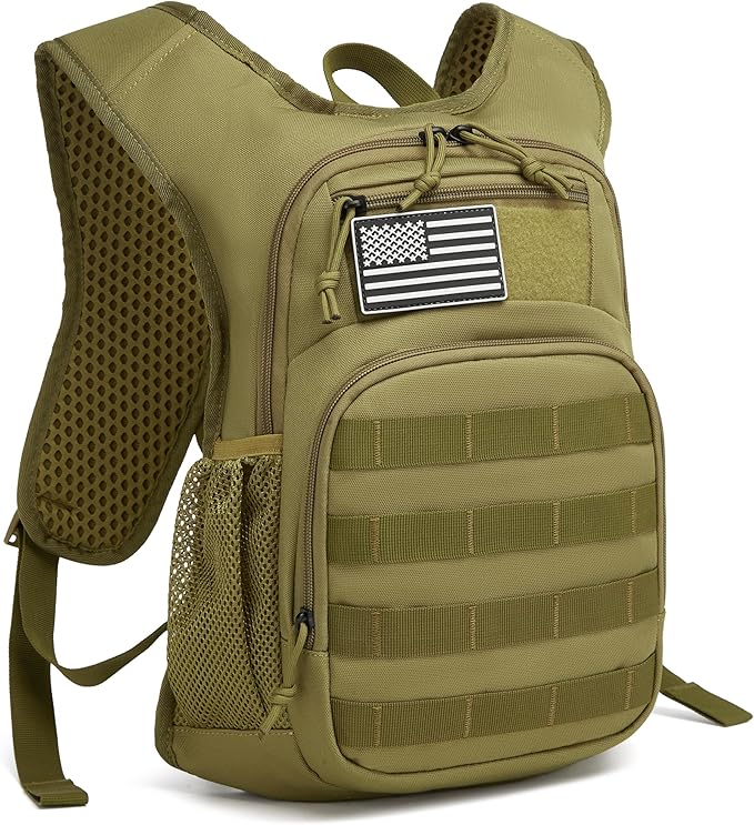 wotony Hydration Backpack with Water Bladder for Hiking Tactical Hydration Pack for Men Women Molle Water Backpack for Hiking