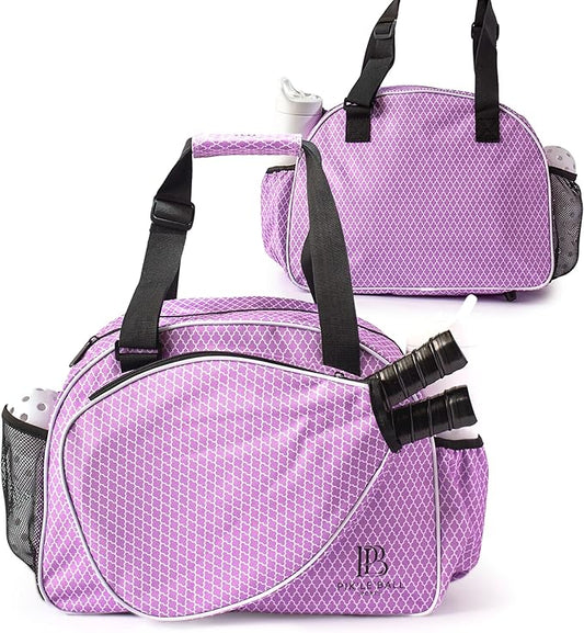 Pik’le’Ball Sport Premium Women's Pickleball Bag – Stylish and Versatile Sports Bag with Water Bottle Holder, Padded Paddle Pocket, and Spacious Design (fits 2+ Paddles!)
