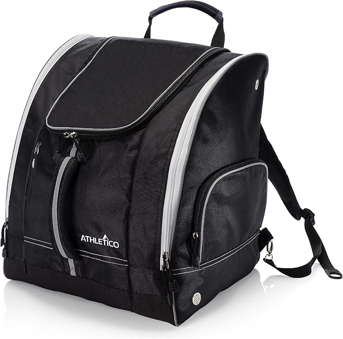 Athletico Ski Boot Bag – Skiing and Snowboarding Travel Luggage – Stores Gear Including Jacket, Helmet, Goggles, Gloves & Accessories – Venting and Grommets for Snow Drainage