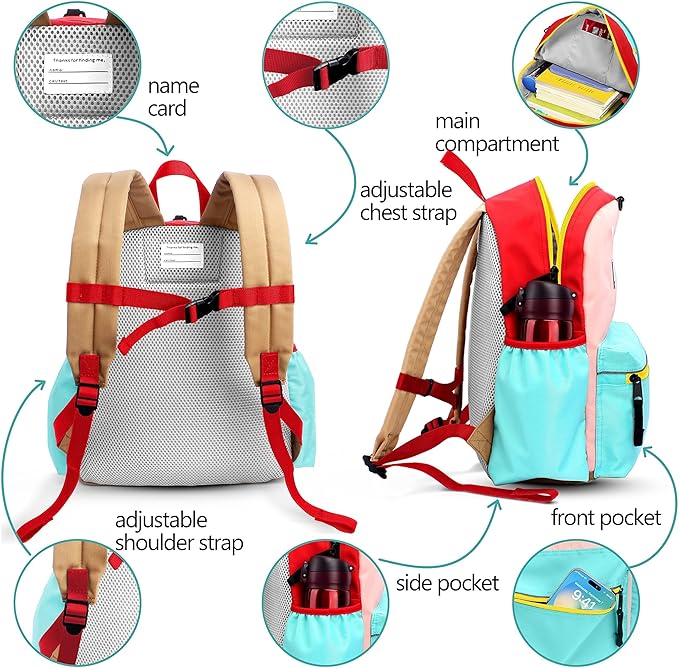 atgark Preschool Toddler Backpack For Boys Girls, School Mini & Travel, Small Kids Child Backpacks, Kindergarten Elementary bag, 11.6" H