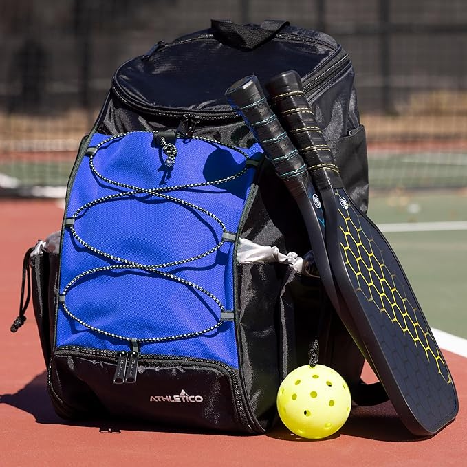 Athletico 35L Pickleball Backpack - Pickleball Bags for Men or Women Includes Pickleball Ball Holder