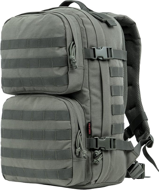 XMILPAX Tactical Backpack Military Survival Pack EDC Daypack Bag MOLLE for Camping Hiking Hunting Bugout Travel 25L