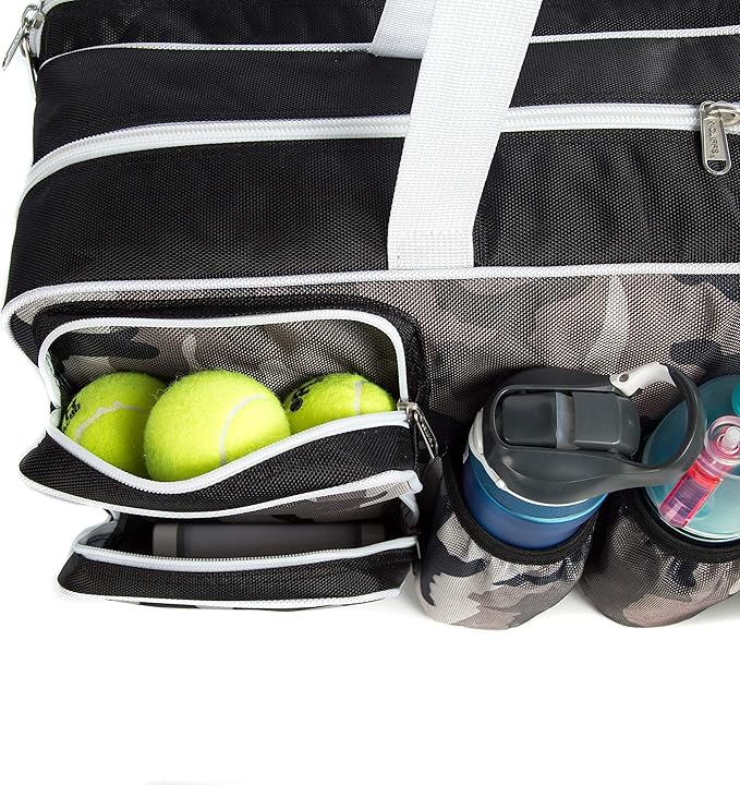 K-Cliffs Tennis Racket Bag | Deluxe Ballistic Nylon | Shoe Compartment