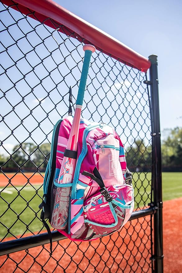 Rawlings | REMIX Backpack Equipment Bag | T-Ball & Youth Baseball/Softball | Pink (Pack of 6)