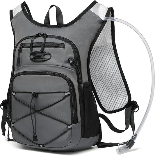 Wotony Lightweight Hydration Backpack with 2LOR 3LWater Bladder for Cycling Hiking Rave - Water Daypack for Men Women