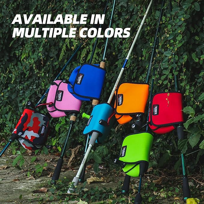 RUNCL Spinning Reel Bag – Protective Storage Pouch for Baitcasting Reels & Spinning Reels, Lightweight & Durable, Ideal for Freshwater & Saltwater Fishing Trips (Green & Black)