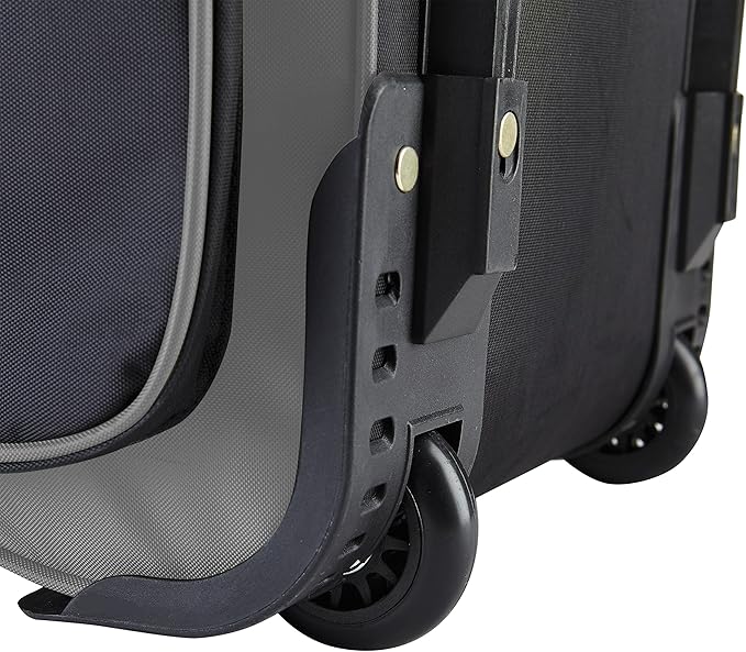 Travelers Club Xpedition 30 Inch Multi-Pocket Upright Rolling Duffel Bag