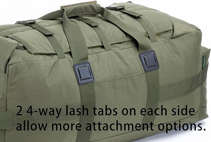 Backferry Large Military Duffle Bag Backpack Tactical Field Gear Equipment Duffel Bag Army Deployment Bag 85L