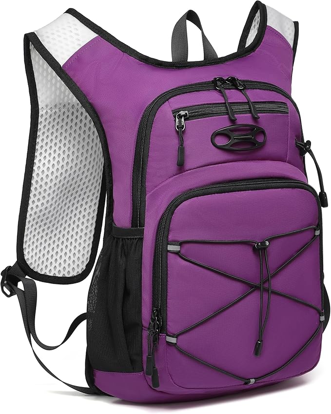 Wotony Lightweight Hydration Backpack with 2LOR 3LWater Bladder for Cycling Hiking Rave - Water Daypack for Men Women