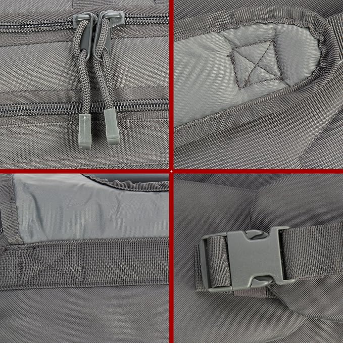 ZSearARMY Tactical Backpacks Assault Pack 3 Day Bag Expandable Backpack Out Bag Classic Case Travel Hiking(Gray, with Belt)