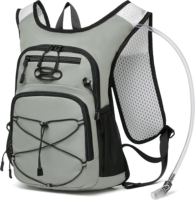 Wotony Lightweight Hydration Backpack with 2LOR 3LWater Bladder for Cycling Hiking Rave - Water Daypack for Men Women