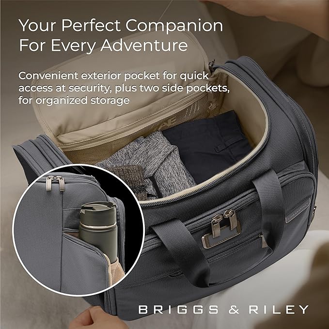 Briggs & Riley Travel Duffel Bag - Weekender & Overnight Luggage for Women & Men, Softside Bag