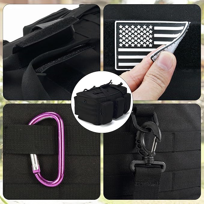 3 In 1 Military Duffel Bag 50L Gym Bag for Men Convertible Weekender Backpack for Sports Travel Basketball