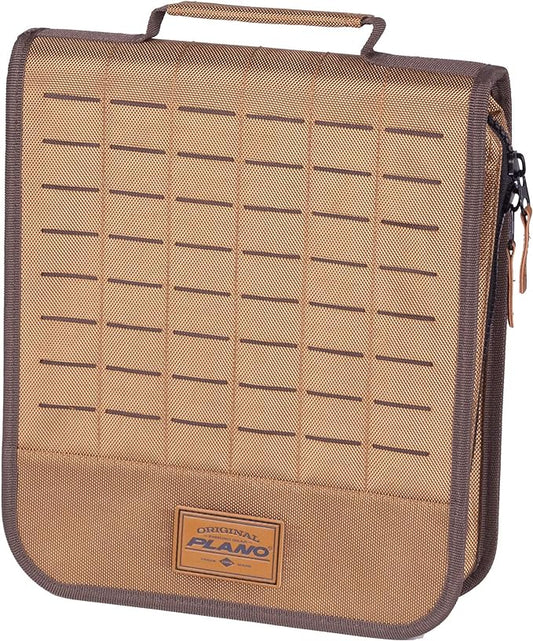 Plano Guide Series Tackle Bag | Premium Tackle Storage with No Slip Base and Included stows, Khaki with Brown and Black Trim