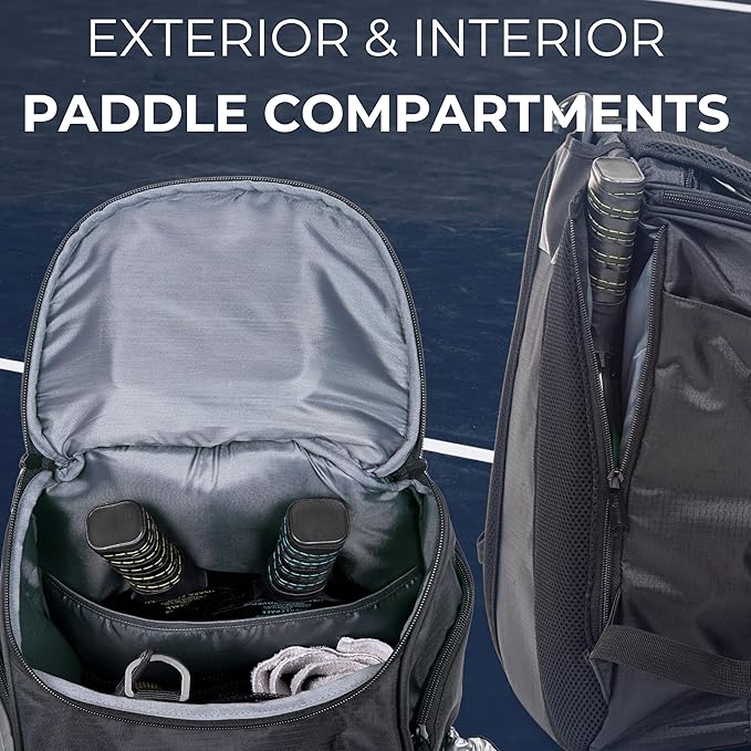 Athletico 35L Pickleball Backpack - Pickleball Bags for Men or Women Includes Pickleball Ball Holder