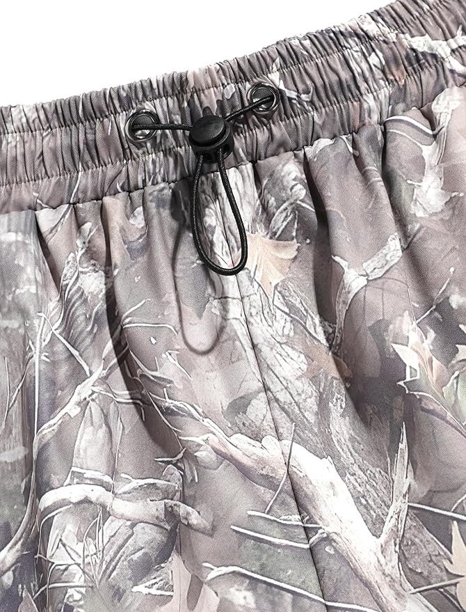 ZAFUL Men's Parachute Pants Casual Baggy Cargo Drawstring Trouser