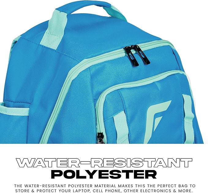 Franklin Sports USA SB Gameday Fastpitch-Softball Backpack – Adult +Youth Softball + Baseball Equipment + Bat Bag – Stores Batting Gloves, Helmet, Cleats - Waterproof Premium Batpack