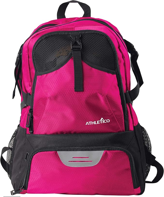Athletico National Soccer Bag - Backpack for Soccer, Basketball & Football Includes Separate Cleat and Ball Holder