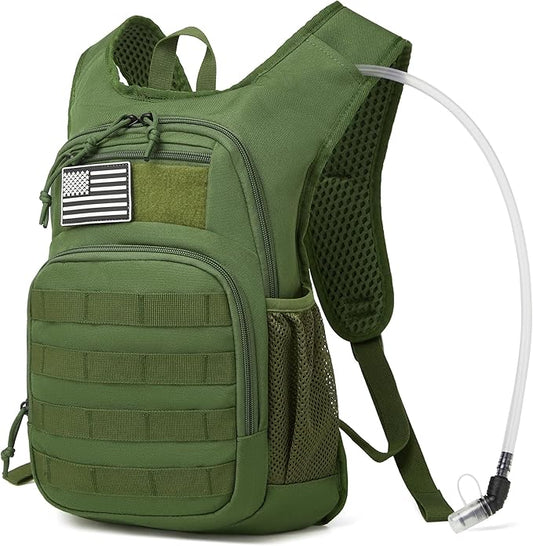 wotony Hydration Backpack with Water Bladder for Hiking Tactical Hydration Pack for Men Women Molle Water Backpack for Hiking