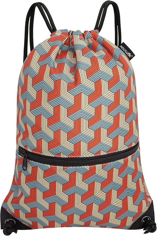 HOLYLUCK Drawstring Backpack Bag Sport Gym Sackpack
