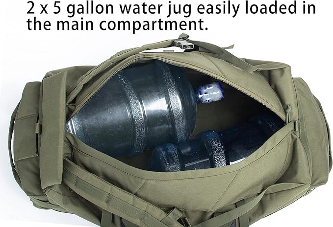 Backferry Large Military Duffle Bag Backpack Tactical Field Gear Equipment Duffel Bag Army Deployment Bag 85L