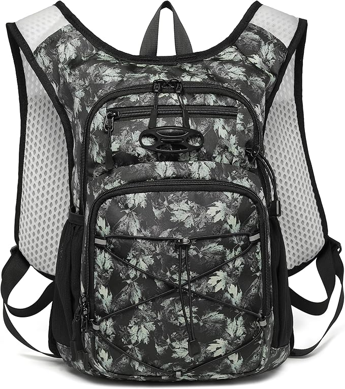 Wotony Lightweight Hydration Backpack with 2LOR 3LWater Bladder for Cycling Hiking Rave - Water Daypack for Men Women