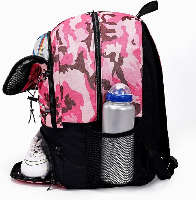 Youth Soccer Bag-Soccer Backpack&Backpack for Football Basketball,with Ball Compartment Separate Cleat Package