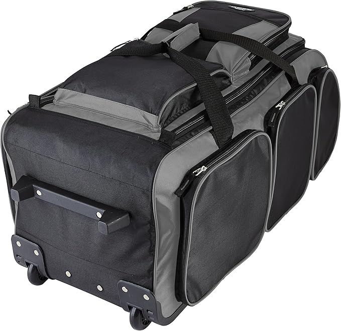 Travelers Club Xpedition 30 Inch Multi-Pocket Upright Rolling Duffel Bag