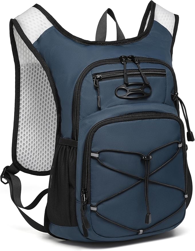 Wotony Lightweight Hydration Backpack with 2LOR 3LWater Bladder for Cycling Hiking Rave - Water Daypack for Men Women