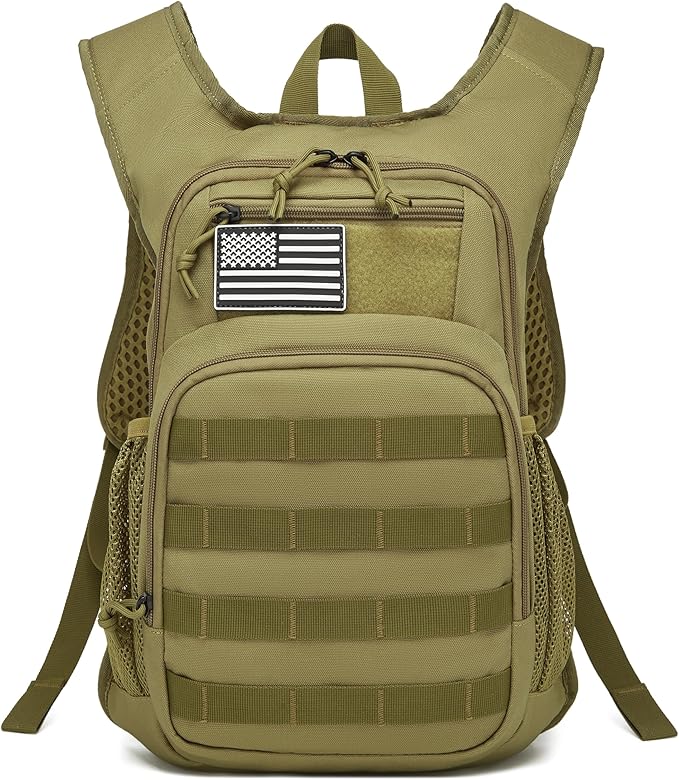 wotony Hydration Backpack with Water Bladder for Hiking Tactical Hydration Pack for Men Women Molle Water Backpack for Hiking