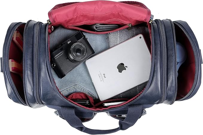 Vegan Leather Travel Duffel Weekender Bag Carry on Overnight Bag Sports Duffel bag For men and Women HB-21