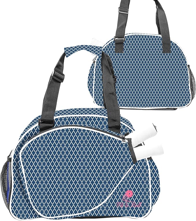 Pik’le’Ball Sport Premium Women's Pickleball Bag – Stylish and Versatile Sports Bag with Water Bottle Holder, Padded Paddle Pocket, and Spacious Design (fits 2+ Paddles!)