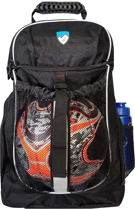 Hard Work Sports Basketball Backpack with Ball Compartment Spacious Shoe Storage for Basketball, Large Sports Bag