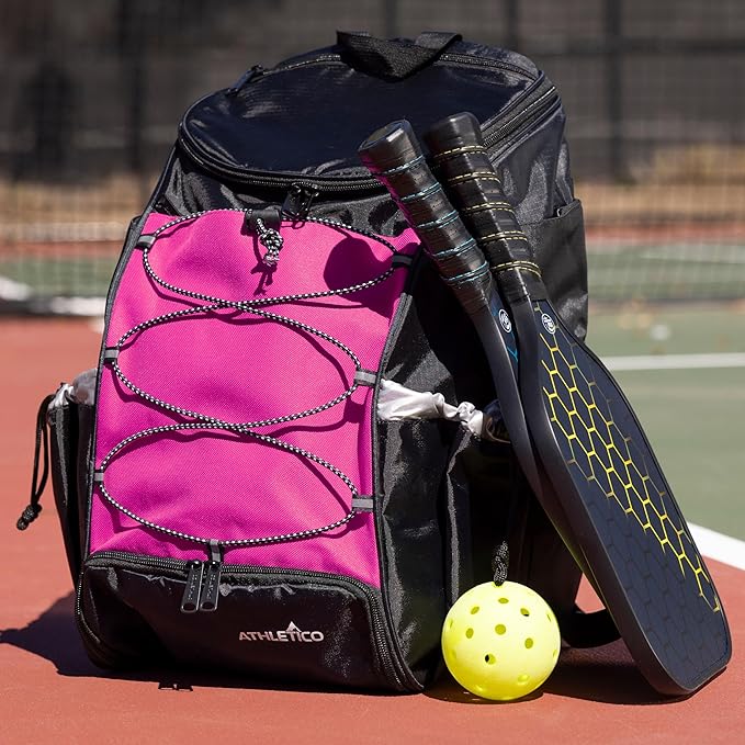 Athletico 35L Pickleball Backpack - Pickleball Bags for Men or Women Includes Pickleball Ball Holder