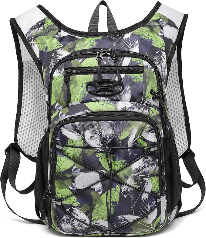 Wotony Lightweight Hydration Backpack with 2LOR 3LWater Bladder for Cycling Hiking Rave - Water Daypack for Men Women