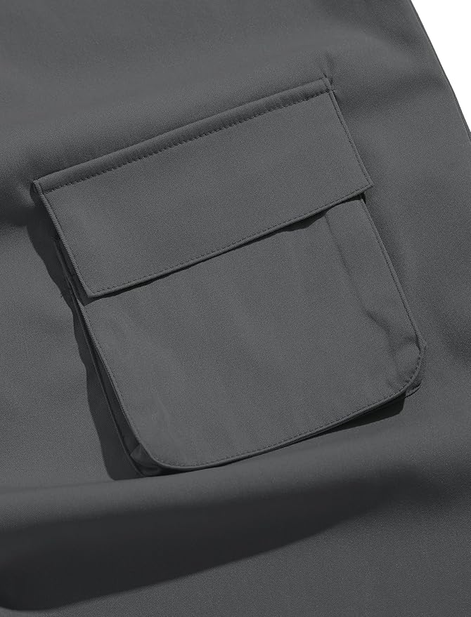 ZAFUL Men's Parachute Pants Casual Baggy Cargo Drawstring Trouser