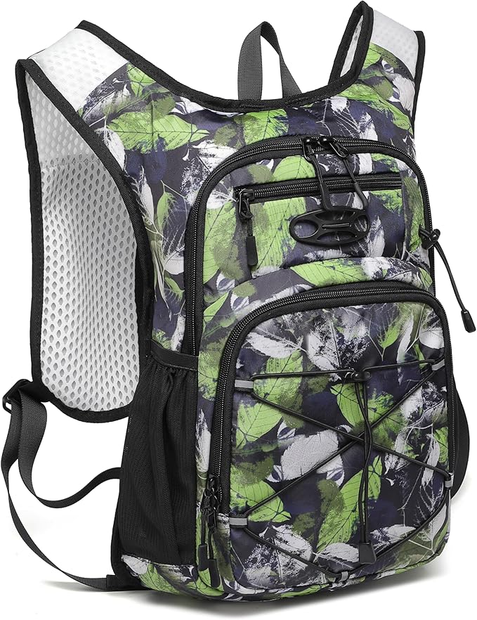 Wotony Lightweight Hydration Backpack with 2LOR 3LWater Bladder for Cycling Hiking Rave - Water Daypack for Men Women