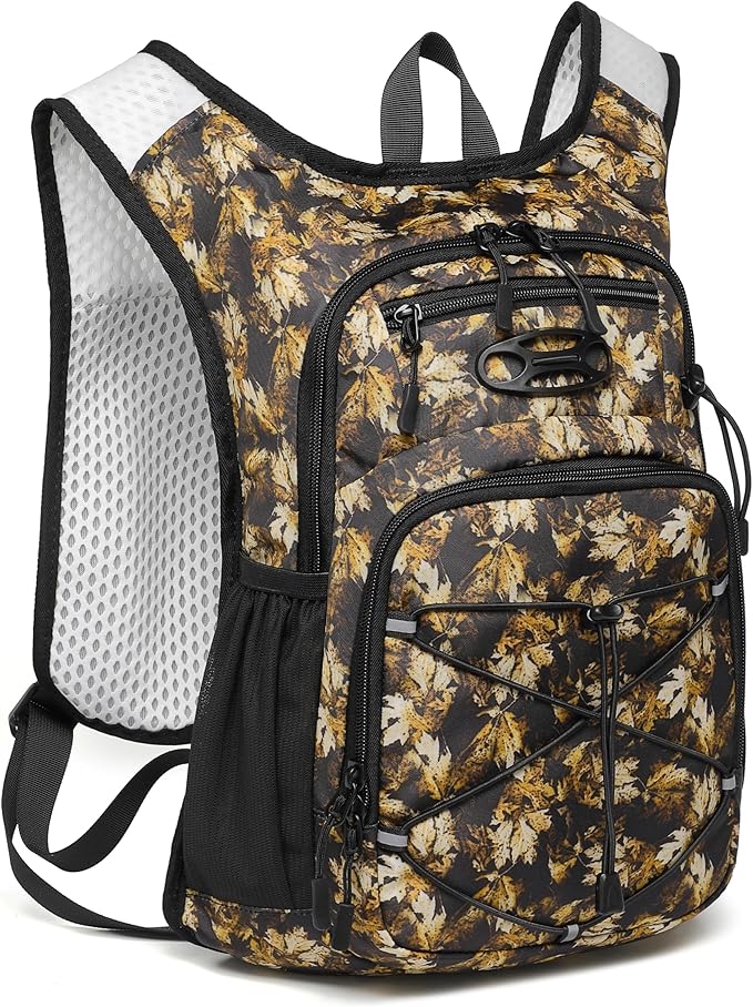 Wotony Lightweight Hydration Backpack with 2LOR 3LWater Bladder for Cycling Hiking Rave - Water Daypack for Men Women