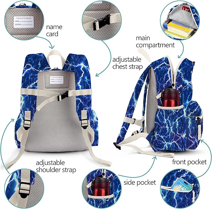 atgark Toddler Backpack for Boys 2-5: Preschool Backpack for Girls - Cute Kids Backpack for Girls