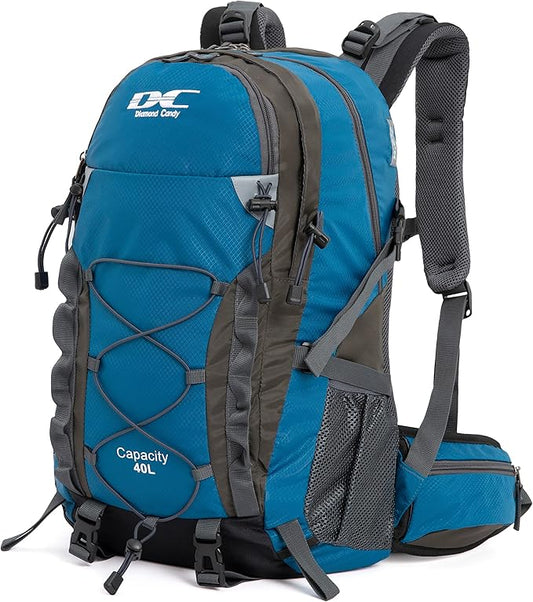 Diamond Candy Waterproof Hiking Backpack for Men and Women, Lightweight Day Pack for Travel Camping | Waterproof, Lightweight, for Travel Camping