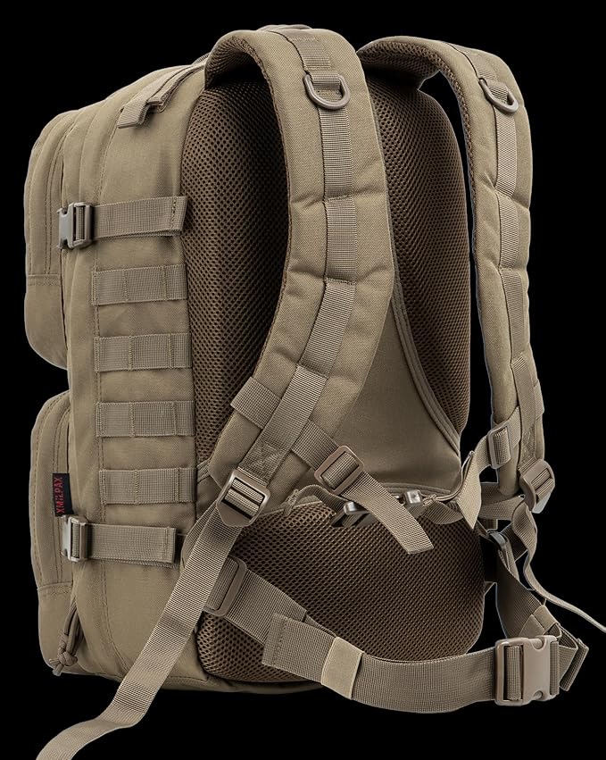 XMILPAX Tactical Backpack Military Survival Pack EDC Daypack Bag MOLLE for Camping Hiking Hunting Bugout Travel 25L