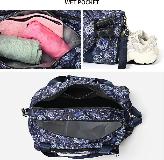 Boulder Bee Pickleball Bags, Premium Pickleball Tote Bag for Girls, Women’s Hand/Shoulder Gym Bag w Water Bottle Holder, with Pickleball Racquet/Paddle Holder