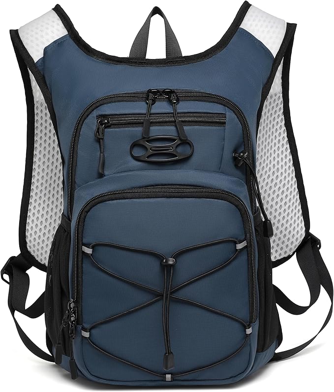 Wotony Lightweight Hydration Backpack with 2LOR 3LWater Bladder for Cycling Hiking Rave - Water Daypack for Men Women