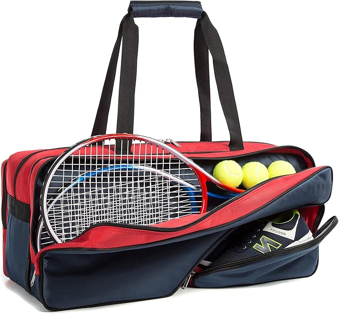 K-Cliffs Tennis Racket Bag | Deluxe Ballistic Nylon | Shoe Compartment